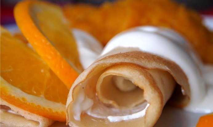 Блины с маскарпоне