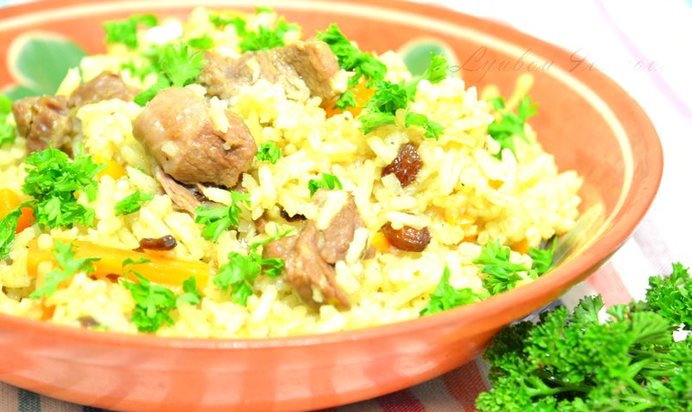 Плов из баранины по‑узбекски