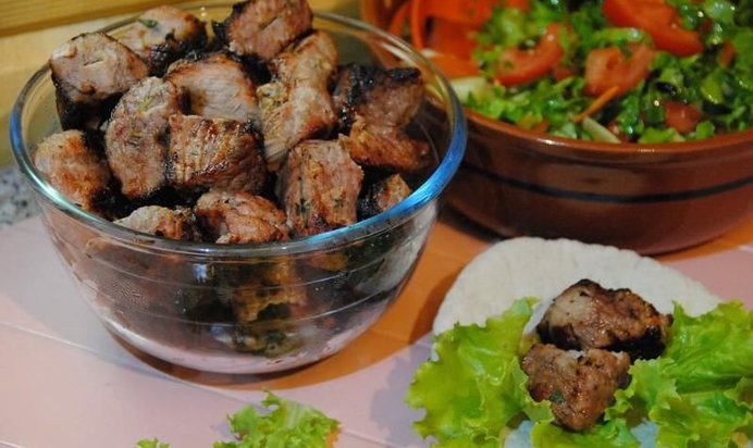 Шашлык в пиве из свинины