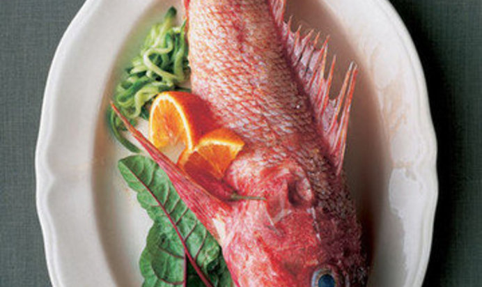 Морской ерш в бульоне