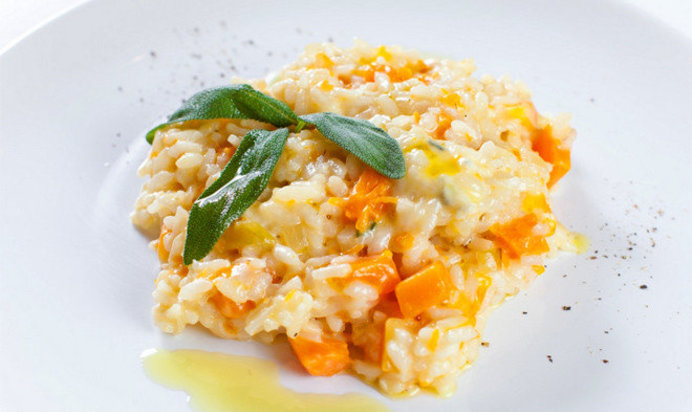 Ризотто с тыквой и горгонзолой