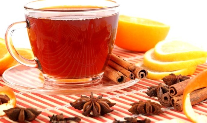 Имбирный чай с корицей
