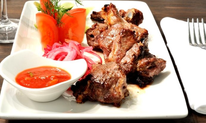 Шашлык на сковороде