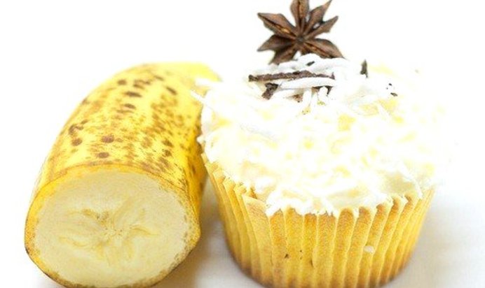 Ванильные кексы с бананом