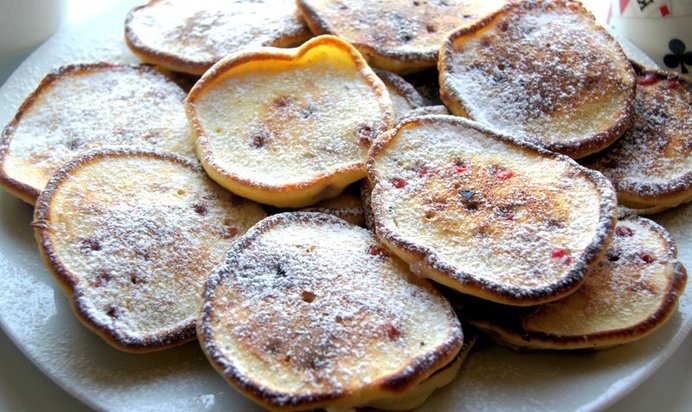 Оладьи с облепихой