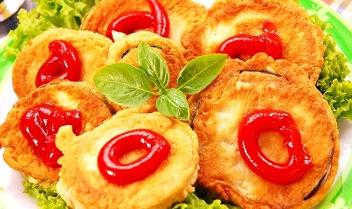 Баклажанные оладьи