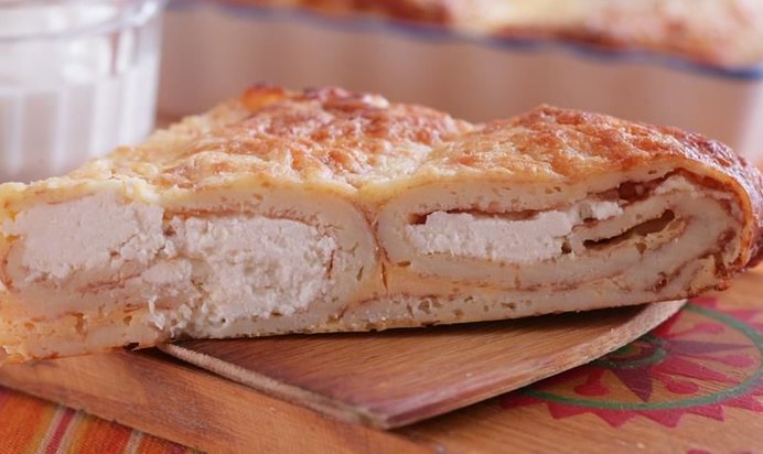 Блинная запеканка