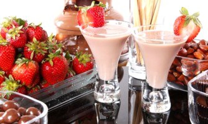 Шоколадно-клубничный смузи