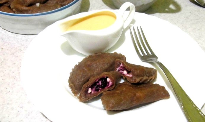 Шоколадные вареники