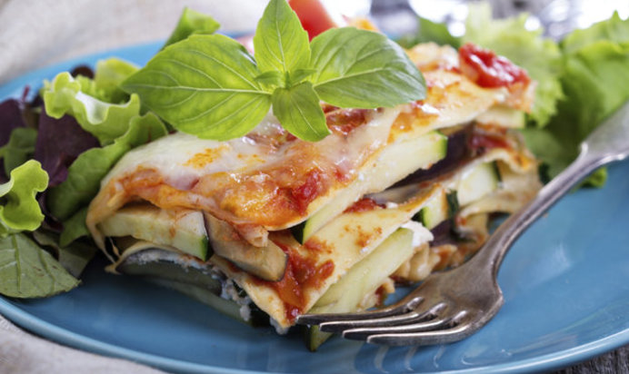 Вегетарианская лазанья с баклажанами