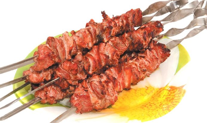Шашлык из говядины с уксусом