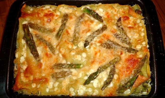Почти вегетарианская лазанья