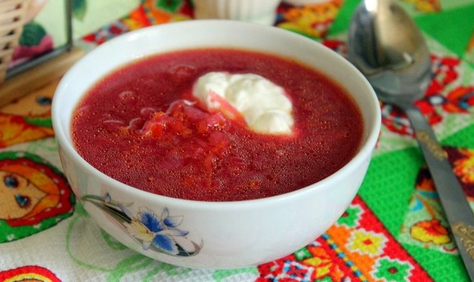 Борщ с квашеной капустой