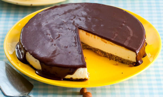 Чизкейк из черного хлеба