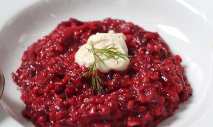 Свекольное ризотто