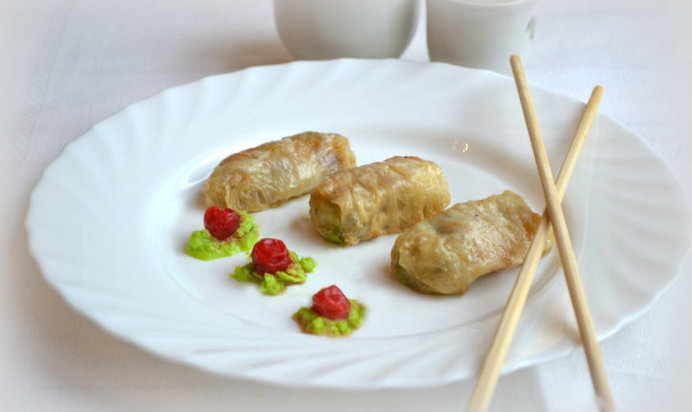 Постные голубцы из пекинской капусты