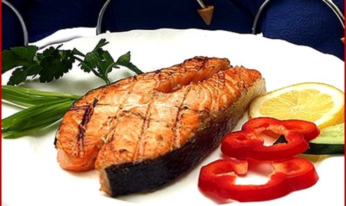 Шашлык из форели на решетке