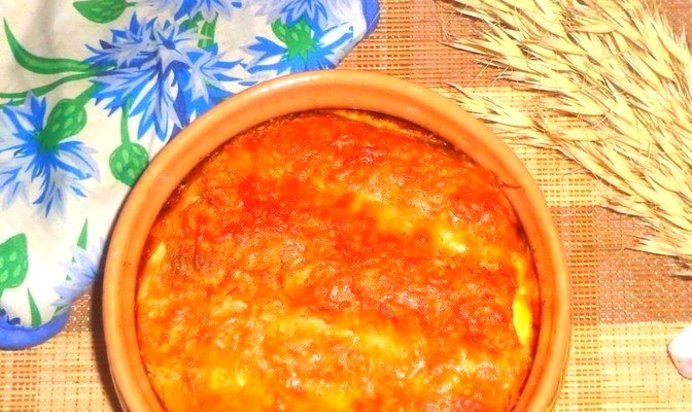 Блины запеченные с печенью