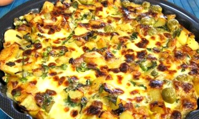 Яичница с горошком