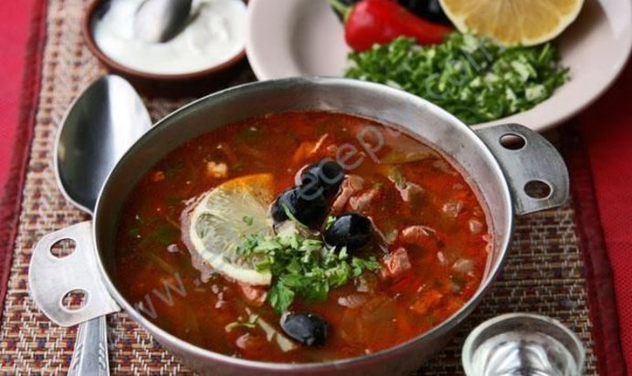Солянка мясная по-старорусски
