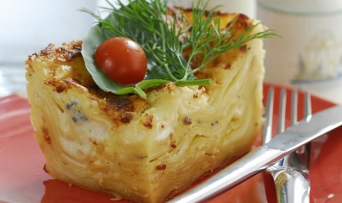 Лазанья с тремя видами сыра