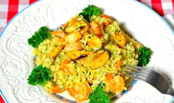 Ризотто с морепродуктами
