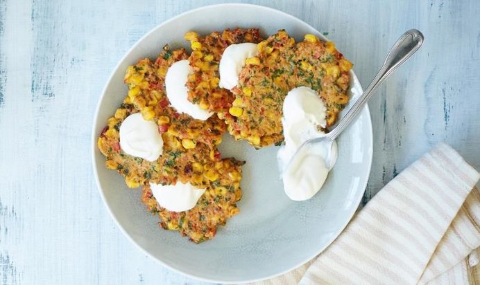 Кукурузные оладьи