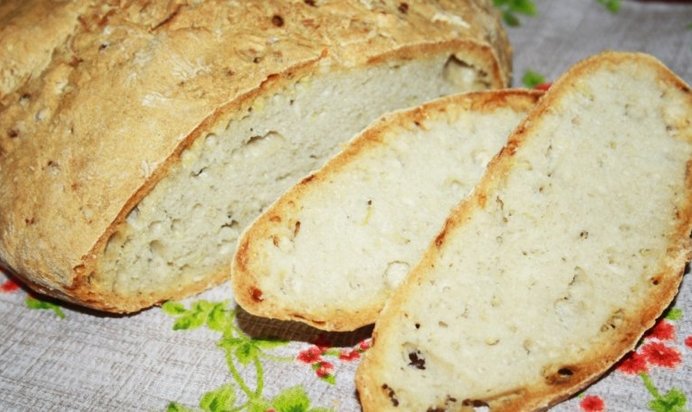 Домашний хлеб с картофелем и кабачком