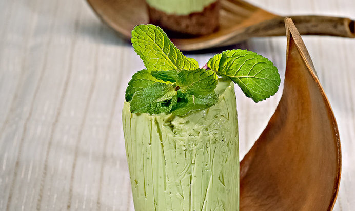 Мятно-творожные пирожные