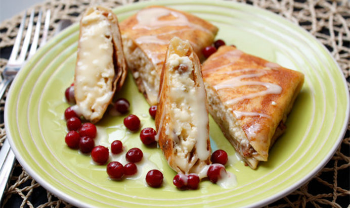 Блинчики с творогом