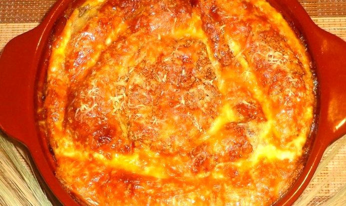 Запеканка из блинов с фаршем и гречкой