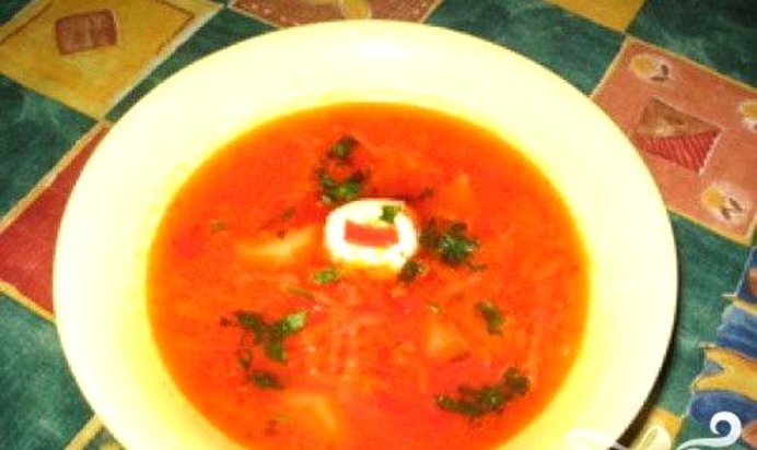 Борщ Постный