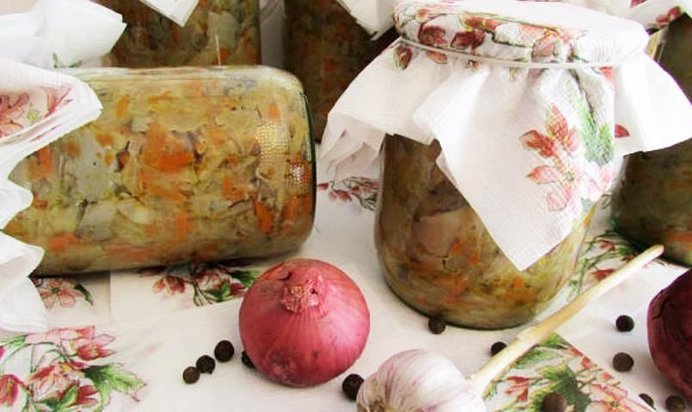 Грибная солянка