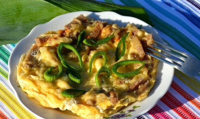 Хлебная яичница