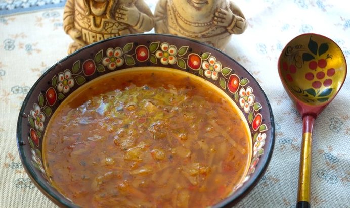 Борщ куриный