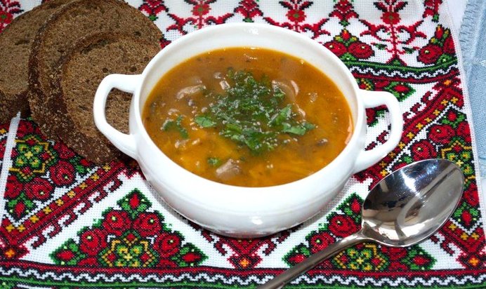 Солянка грибная на капусте без картошки