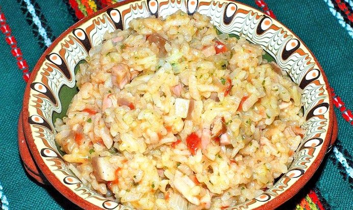 Ризотто с беконом