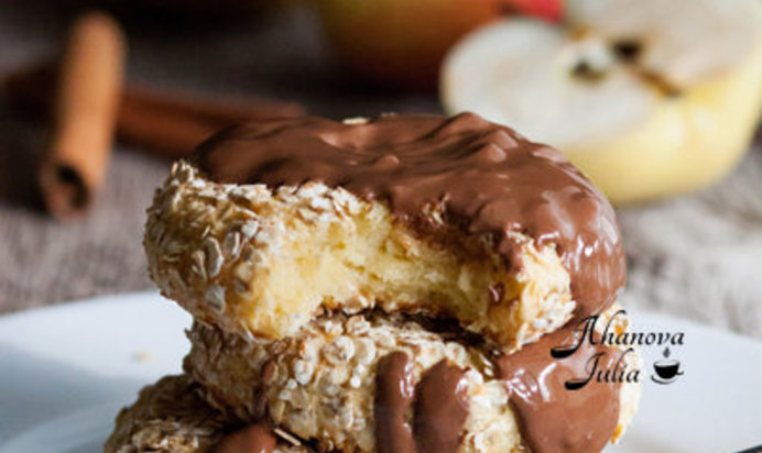 Яблочные сырники без муки