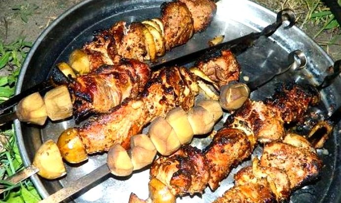 Шашлык в коптильне