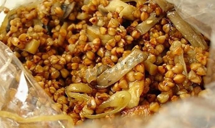 Гречка в рукаве в духовке