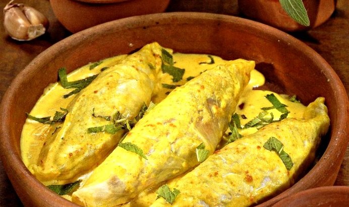 Вегетарианские голубцы с карри