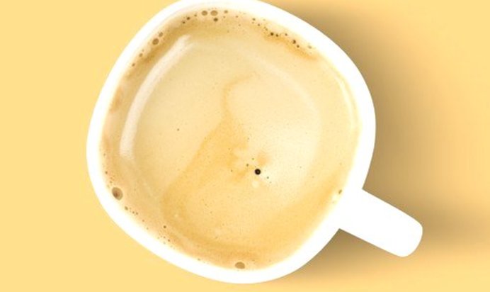 Латте с белым шоколадом