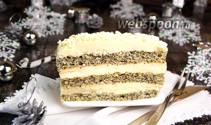 Пирожное со сливочным кремом «Зимняя сказка»