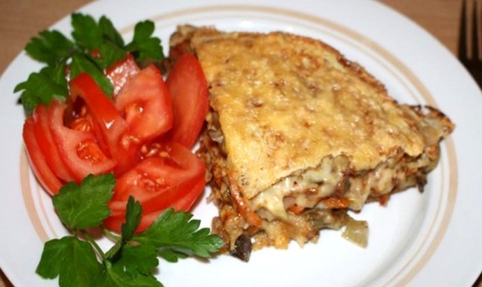 Лазанья из блинов