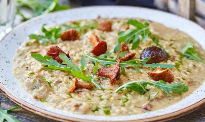 Ризотто с лисичками