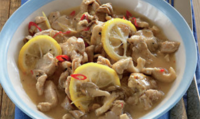 Острый лимонный цыпленок