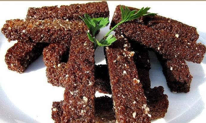 Гренки в микроволновке