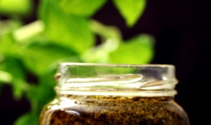 Песто из лука-порея с лимонной цедрой