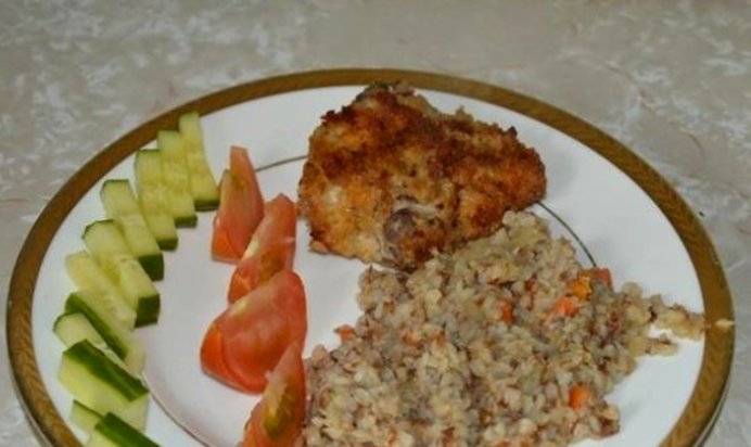 Гречка с луком и морковью