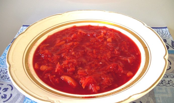 Борщ на бобах